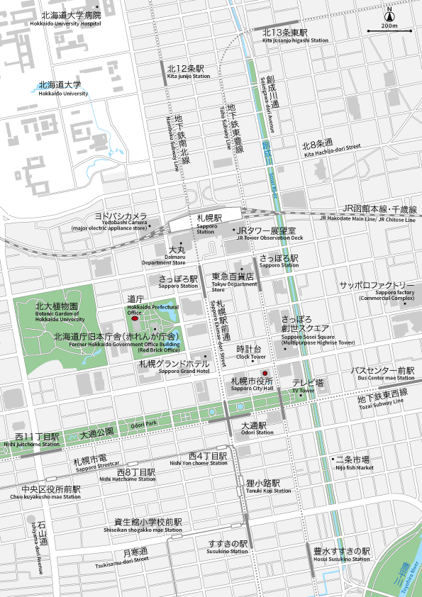 札幌 地図素材