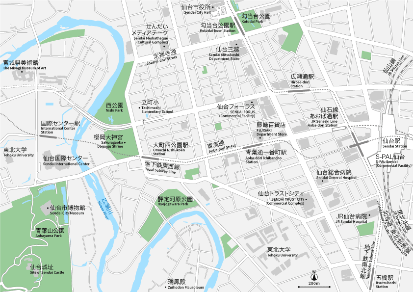 宮城 仙台 マップ イラストレータデータ Ai Eps 地図素材を販売 今八商店