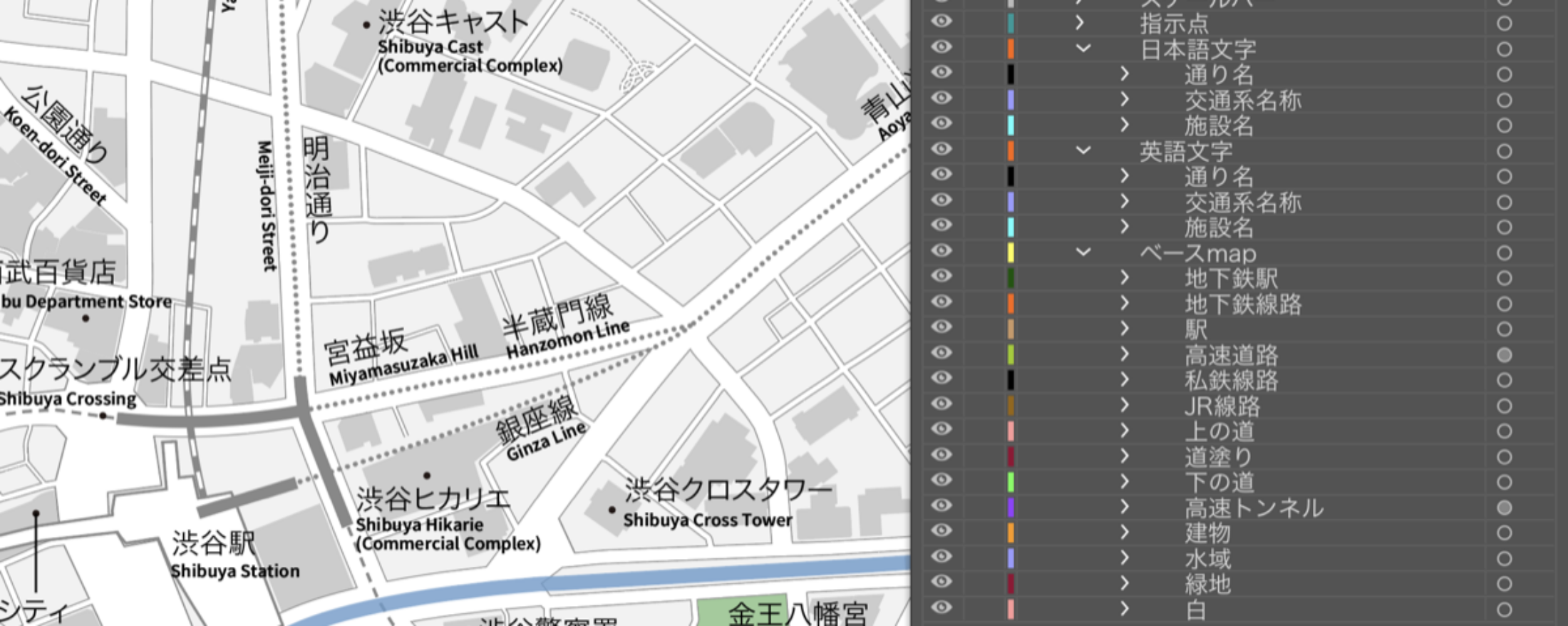 レイヤー構造 サンプル