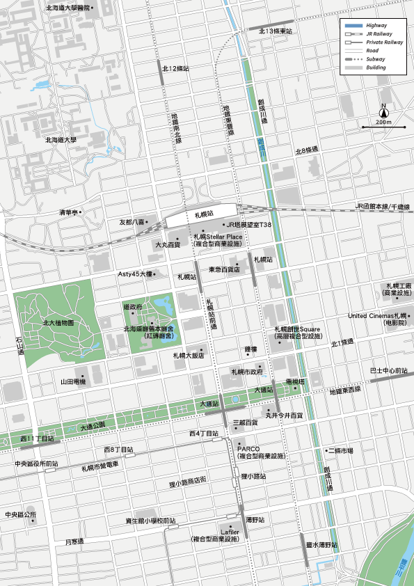 札幌 地圖素材
