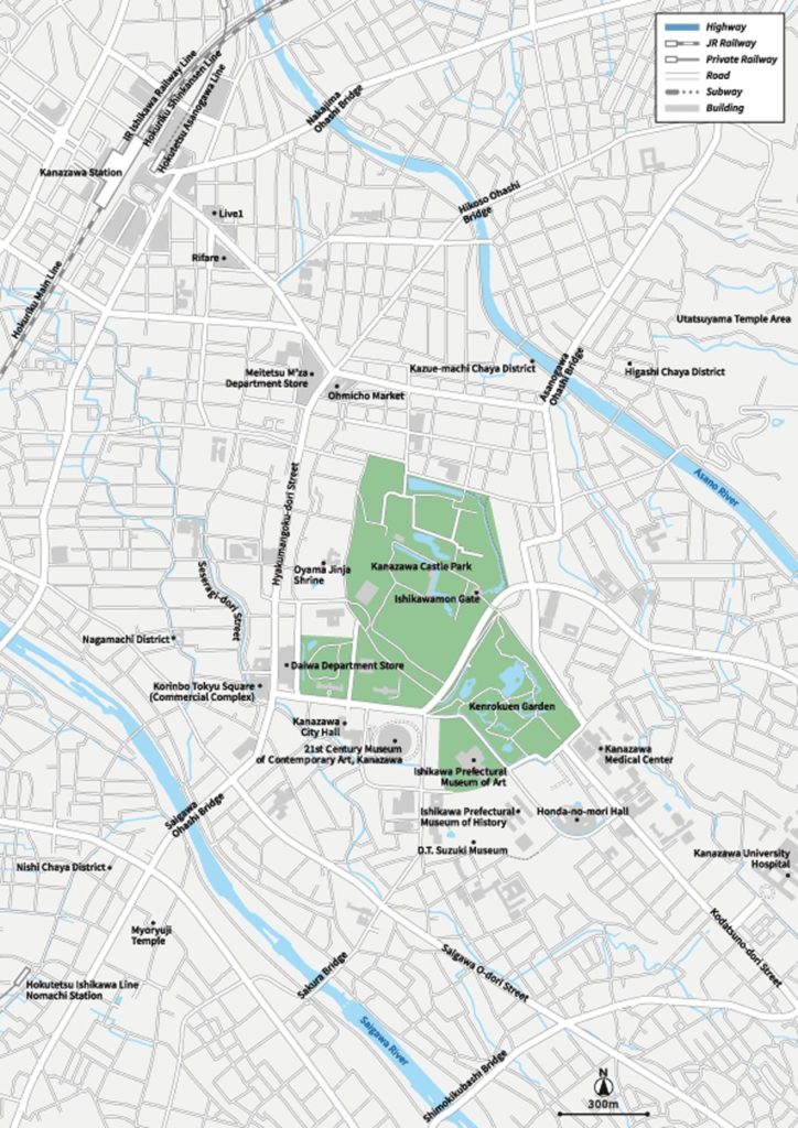 Kanazawa Vecter map