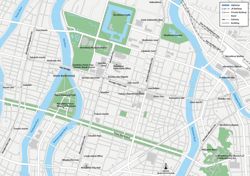 Hiroshima Vecter map