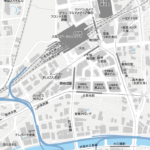 大阪駅周辺 地図素材
