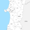 秋田県 市区町村別 白地図