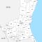 茨城県 市区町村別 白地図