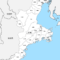 三重県 市区町村別 白地図