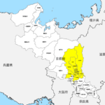 京都府 市区町村別 白地図