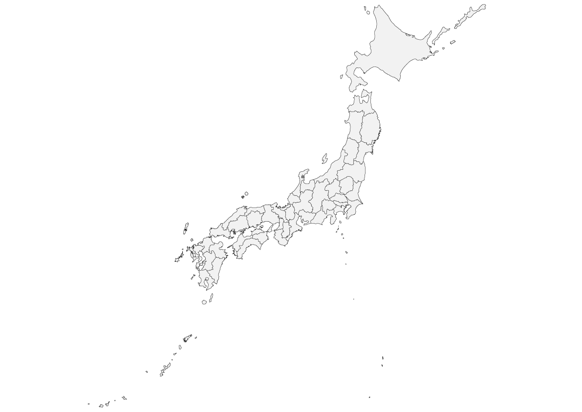 日本地図 フリー素材を無料ダウンロード 地図素材を販売 今八商店