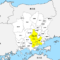 岡山県 市区町村別 白地図