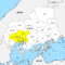 広島県 市区町村別 白地図