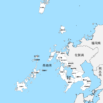 長崎県 市区町村別 白地図