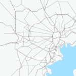 東京都 鉄道路線図 フリー素材