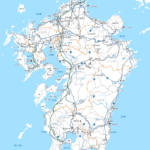 九州全域（島嶼部除く） 地図素材